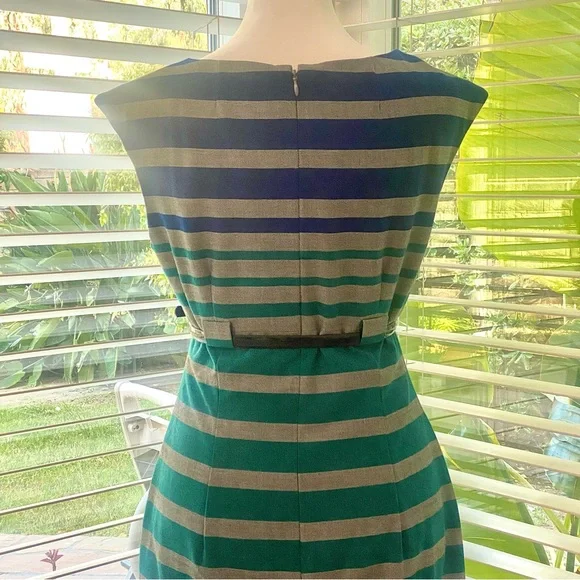 Calvin Klein Sleeveless Midi Dress w/ Belt Cinched in at waist Size 2 - Picture 11 of 15